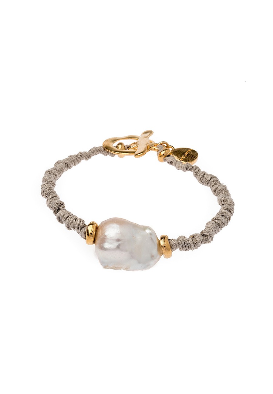 PULSERA LINO ANUDADO A MANO...