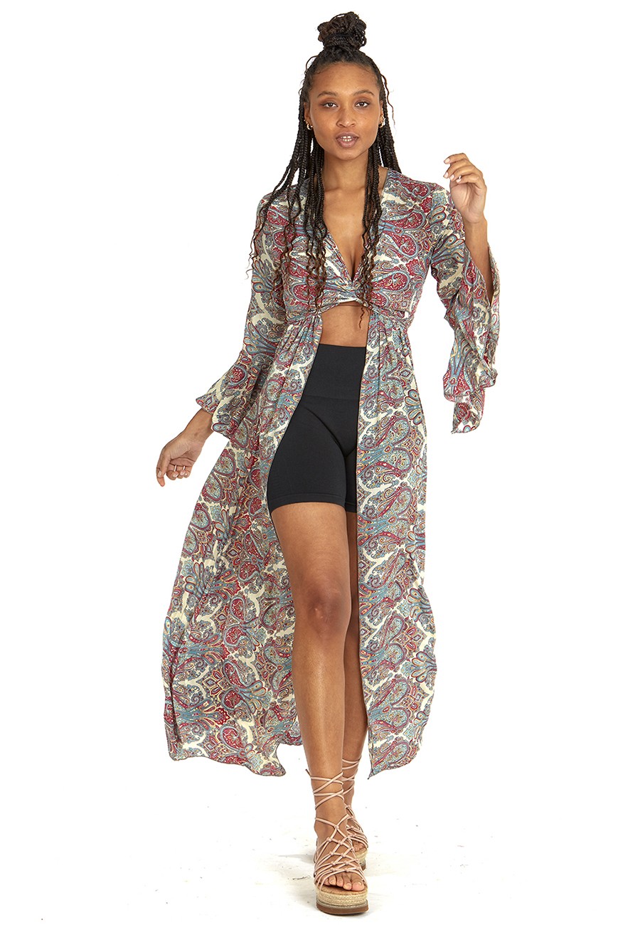 KIMONO MADURAI KASHMIR PINK