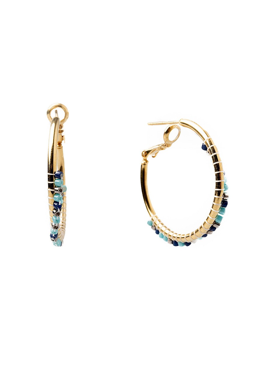 PENDIENTES BAÑO ORO MIYUKI...