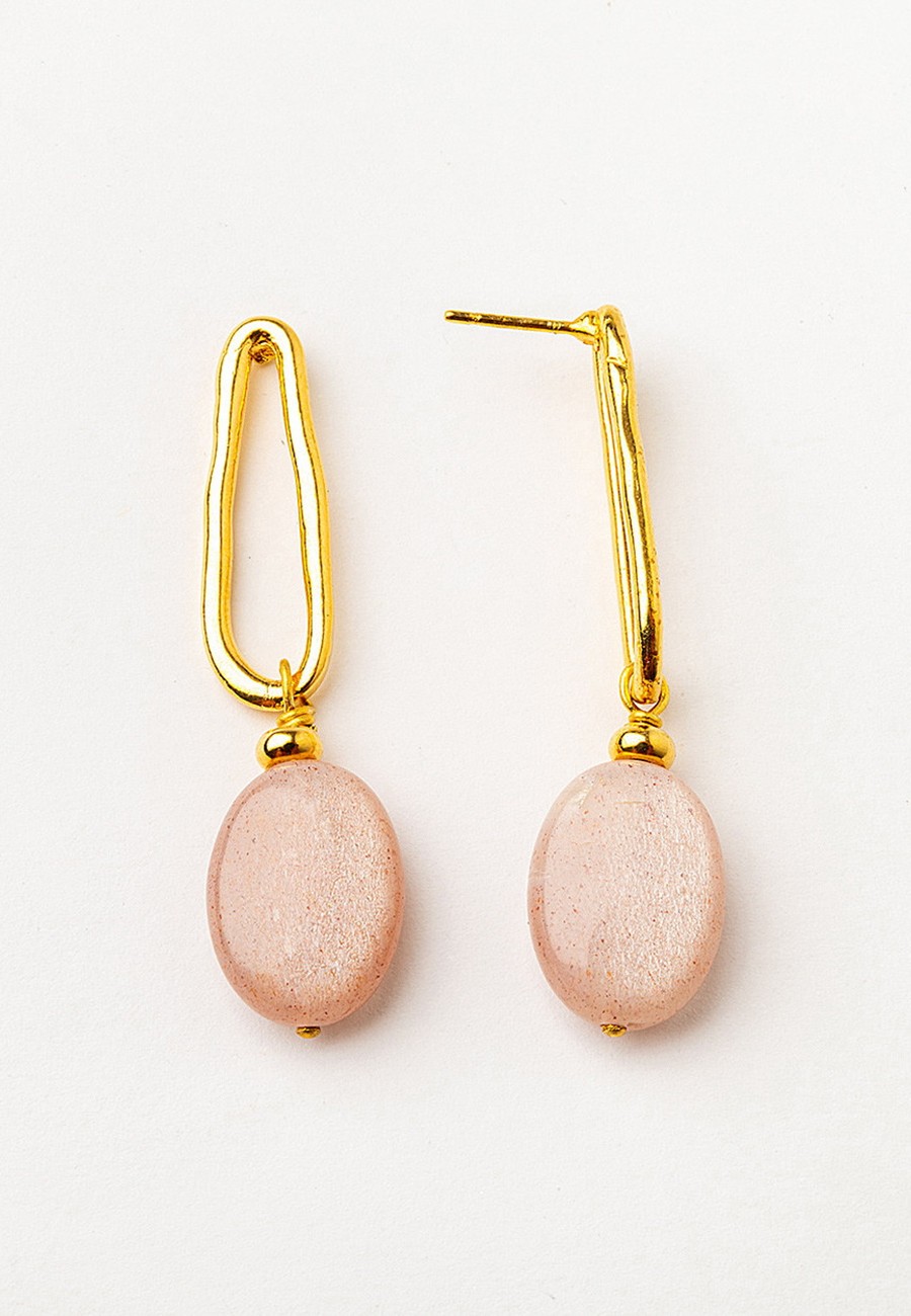 PENDIENTES BAÑO ORO CON...