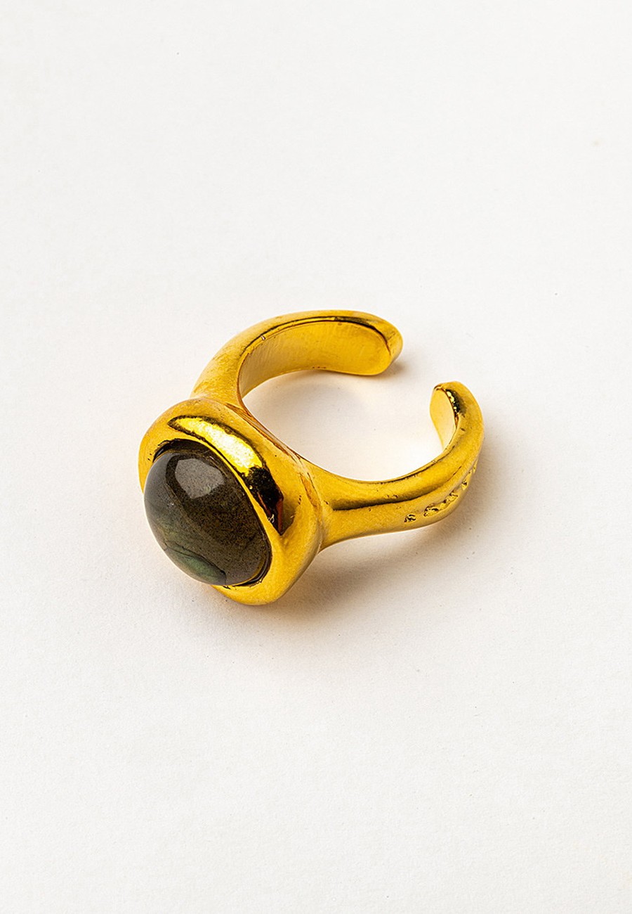 ANILLO AJUSTABLE BAÑO ORO...