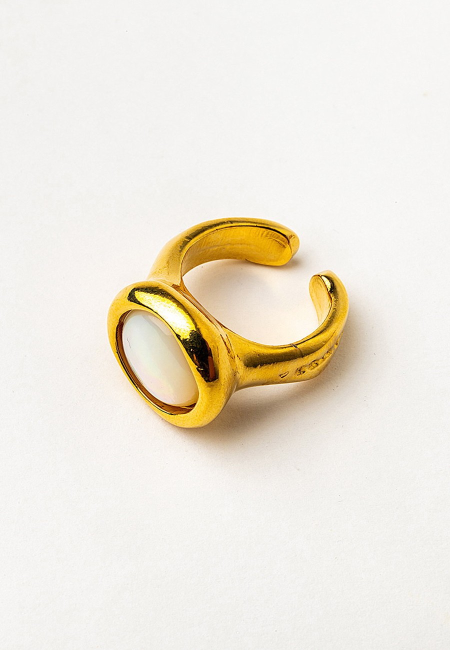 ANILLO AJUSTABLE BAÑO ORO...