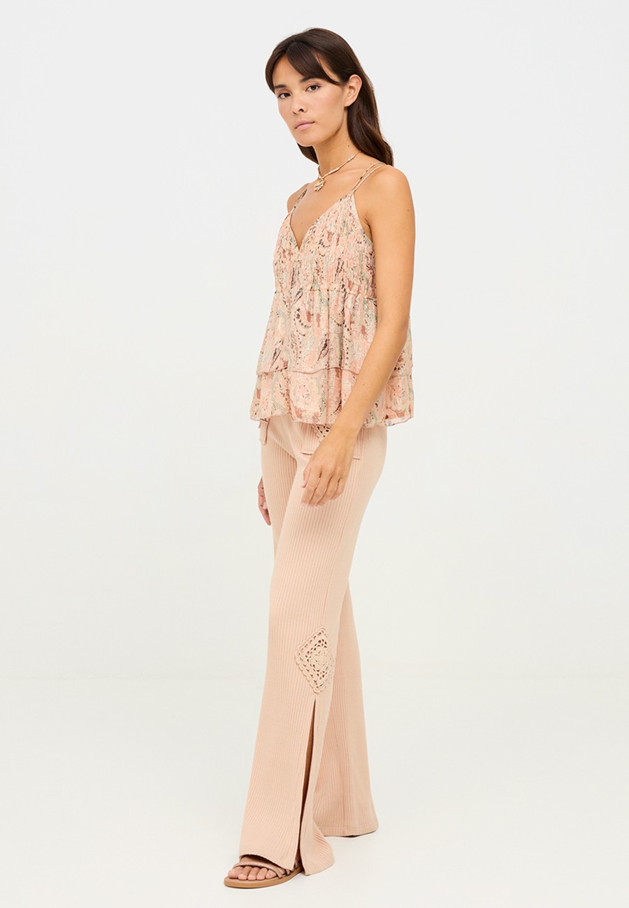 PANTALON DE PUNTO CON...
