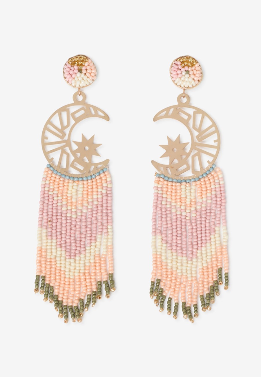 PENDIENTES LARGOS CON LUNA...