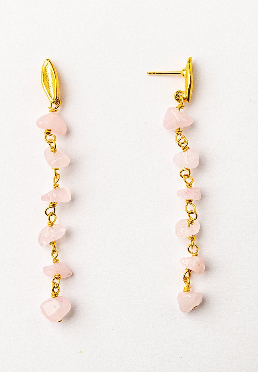 PENDIENTES BAÑO ORO CON...