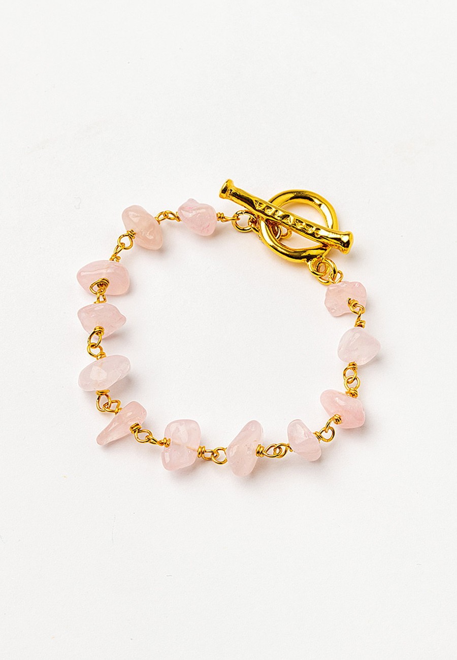 PULSERA LINKS BAÑO ORO CON...