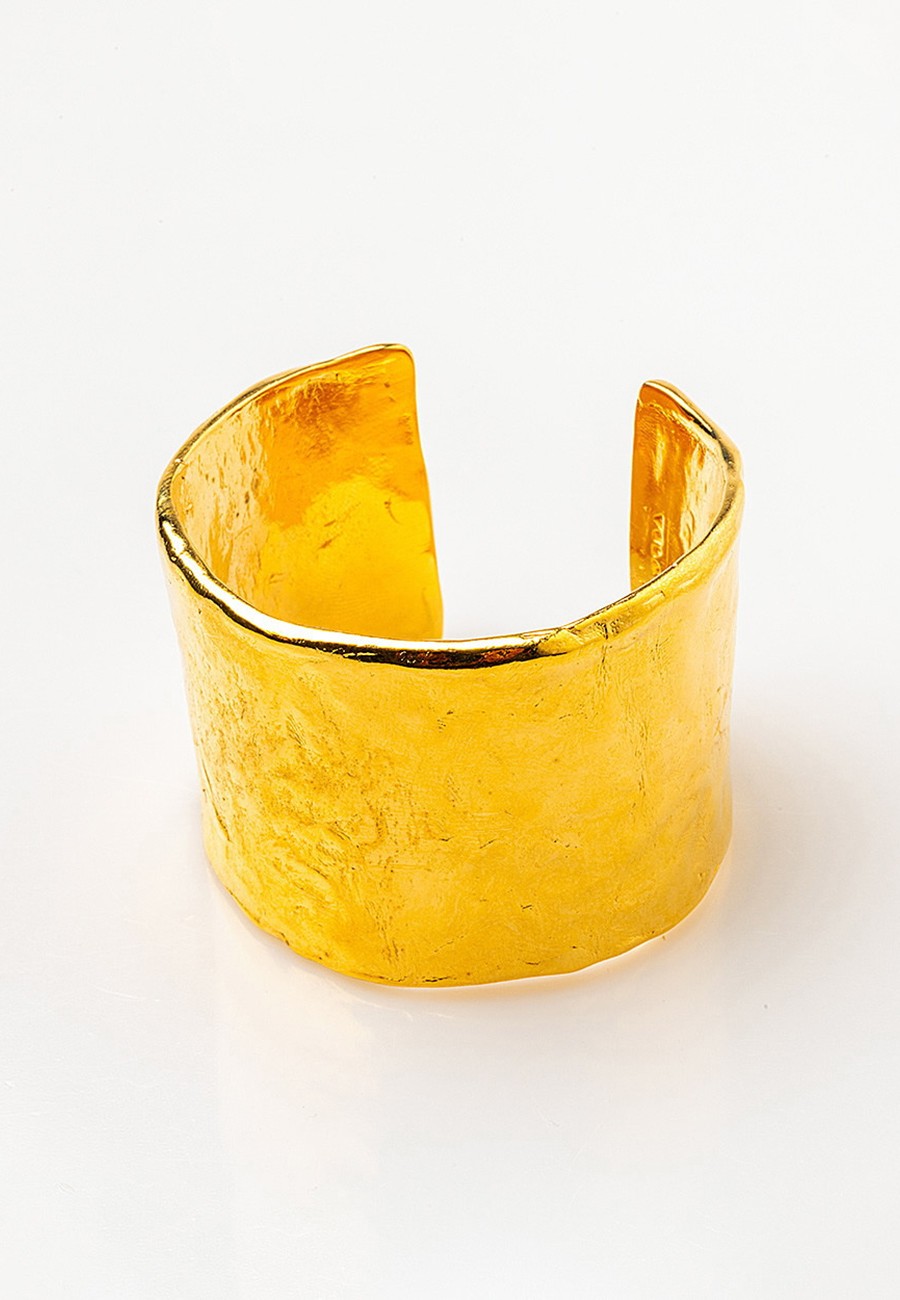 BRAZALETE RÍGIDO BAÑO ORO