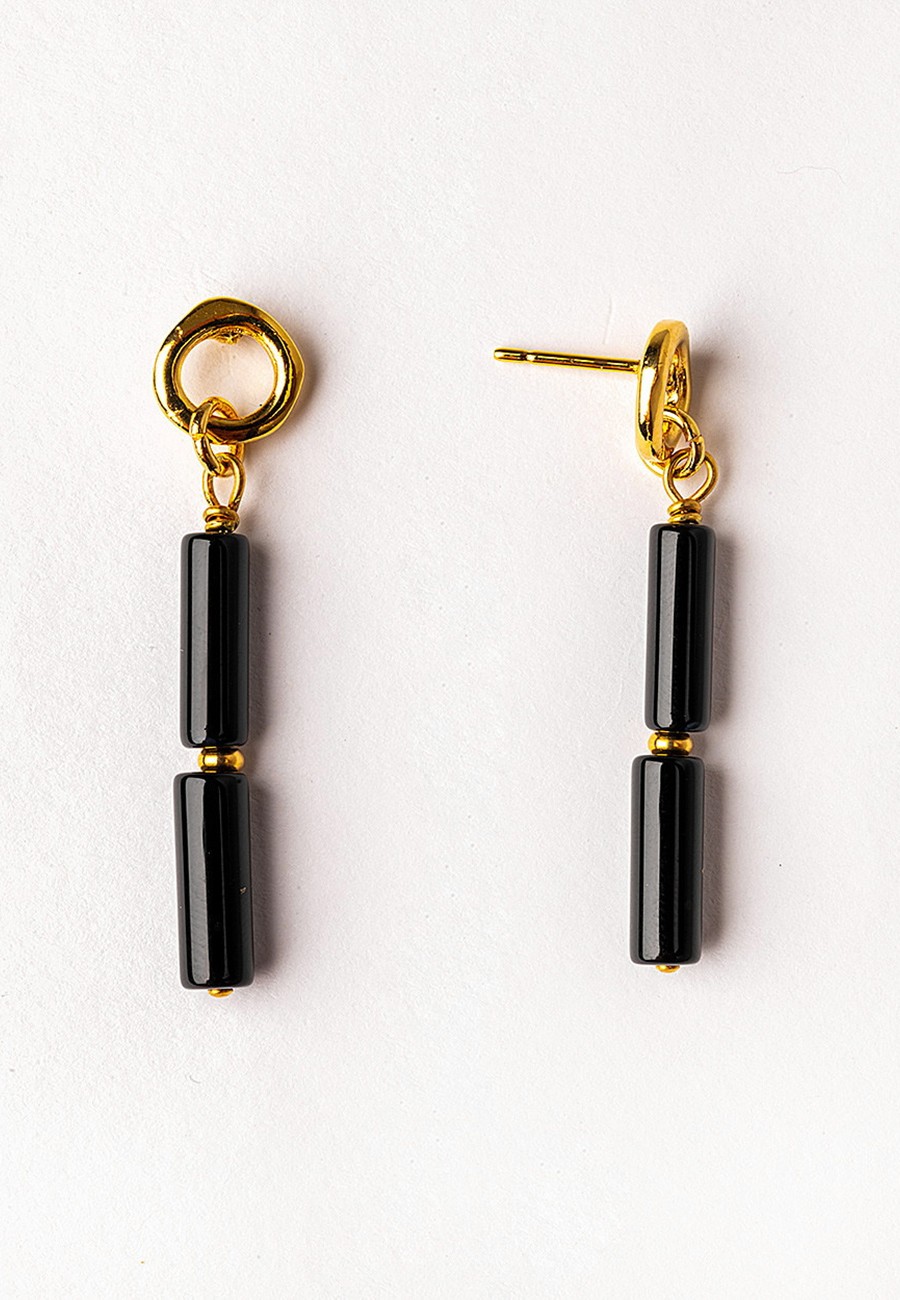 PENDIENTES BAÑO ORO CON...