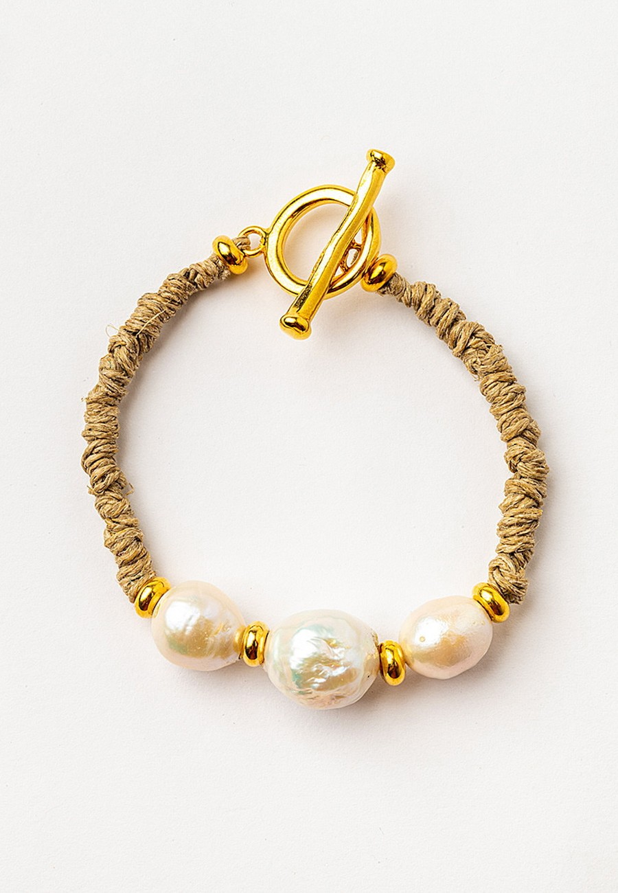 PULSERA LINO ANUDADO A MANO...