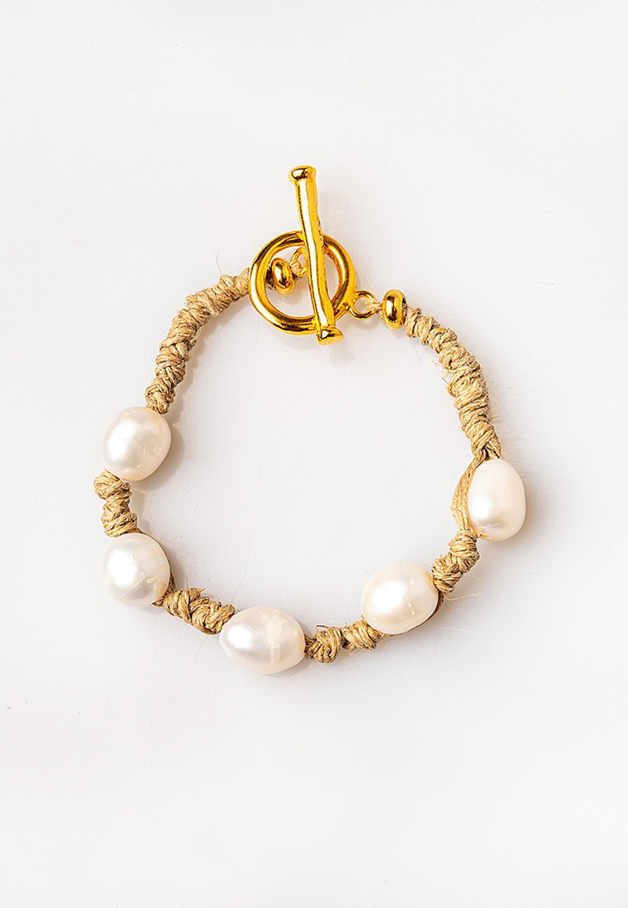 PULSERA LINO ANUDADO A MANO...