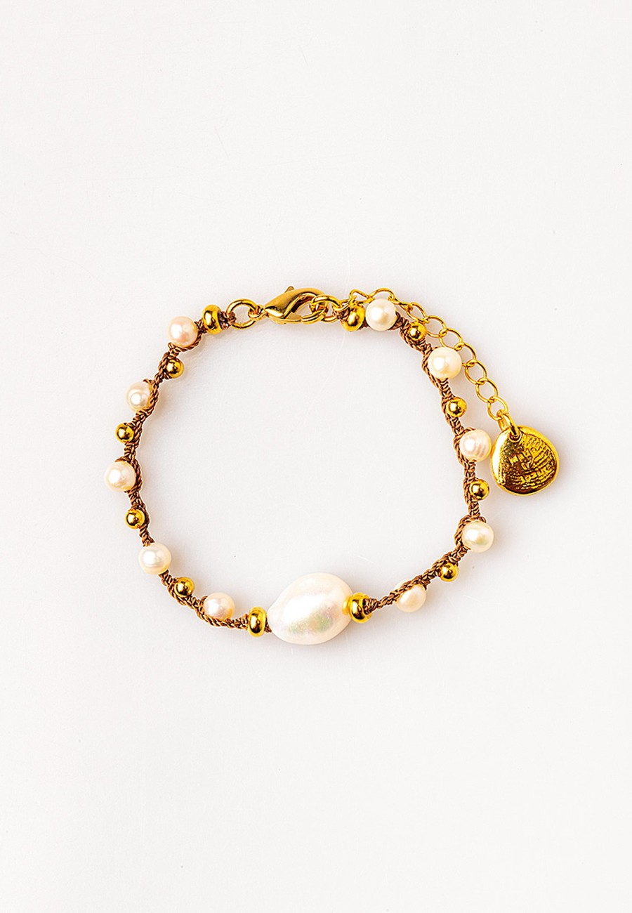 PULSERA TRENZADA A MANO CON...