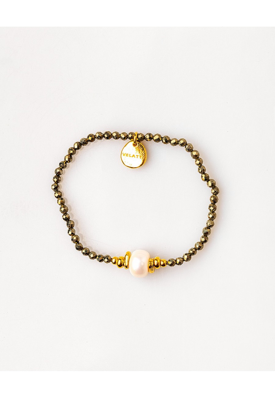 PULSERA ELASTICA CON PIRITA...