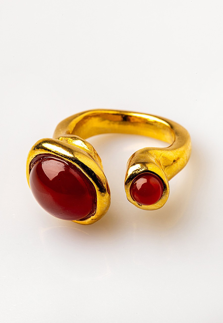 ANILLO AJUSTABLE BAÑO ORO...