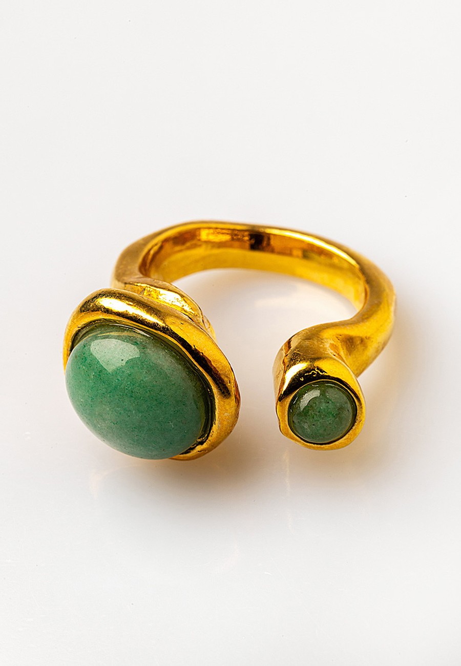 ANILLO AJUSTABLE BAÑO ORO...