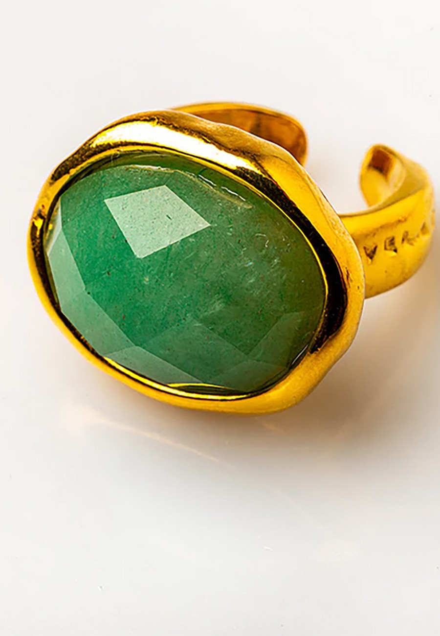 ANILLO AJUSTABLE BAÑO ORO...