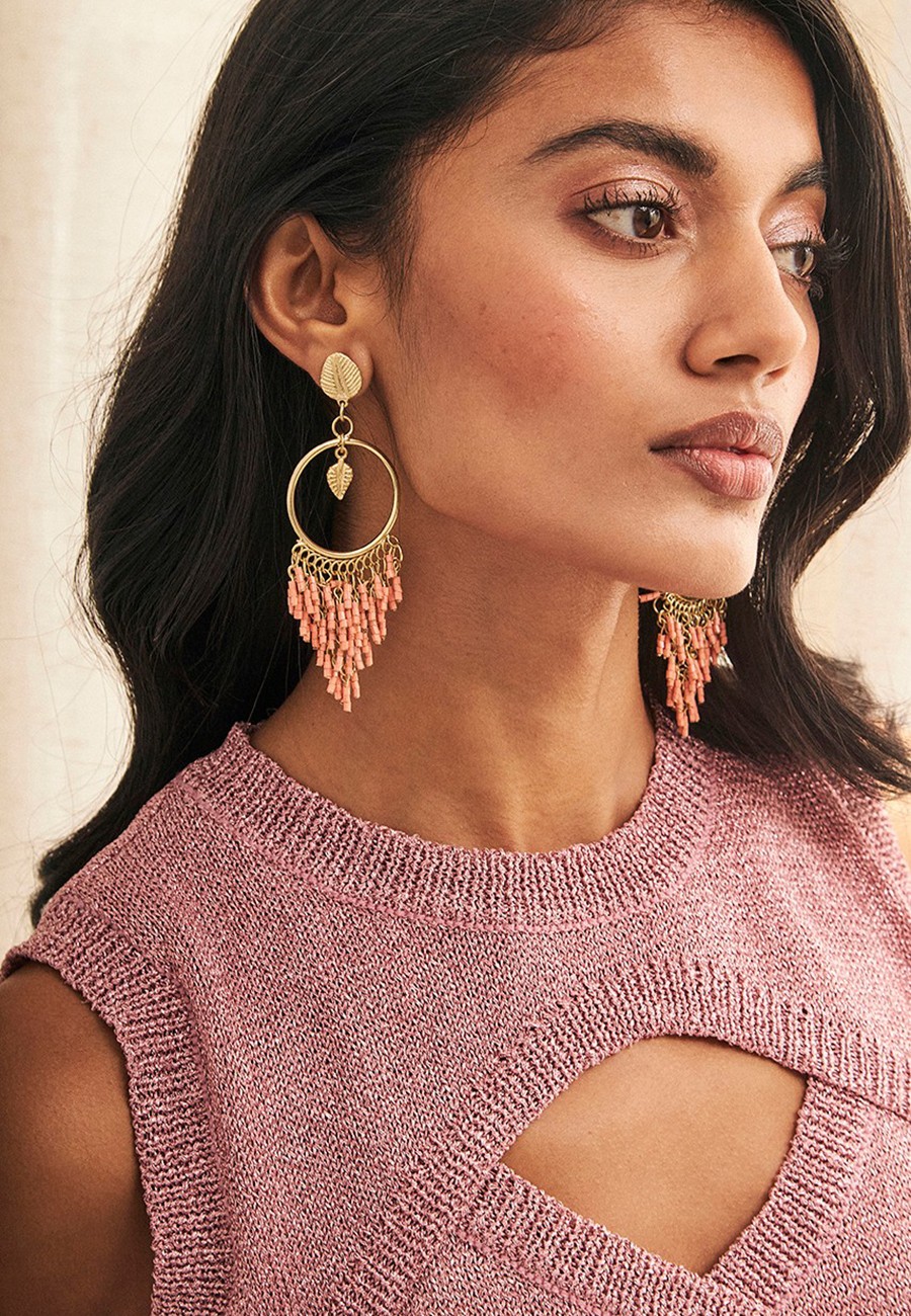 PENDIENTES CON ARO Y...