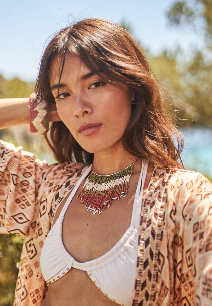 COLGANTE CHOKER CON CUENTAS