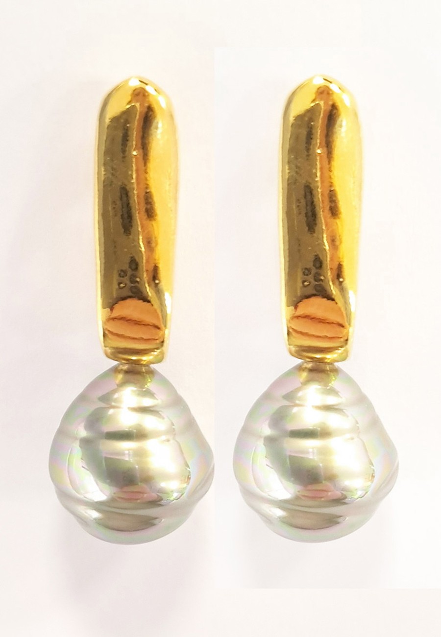 PENDIENTES BAÑO ORO CON...