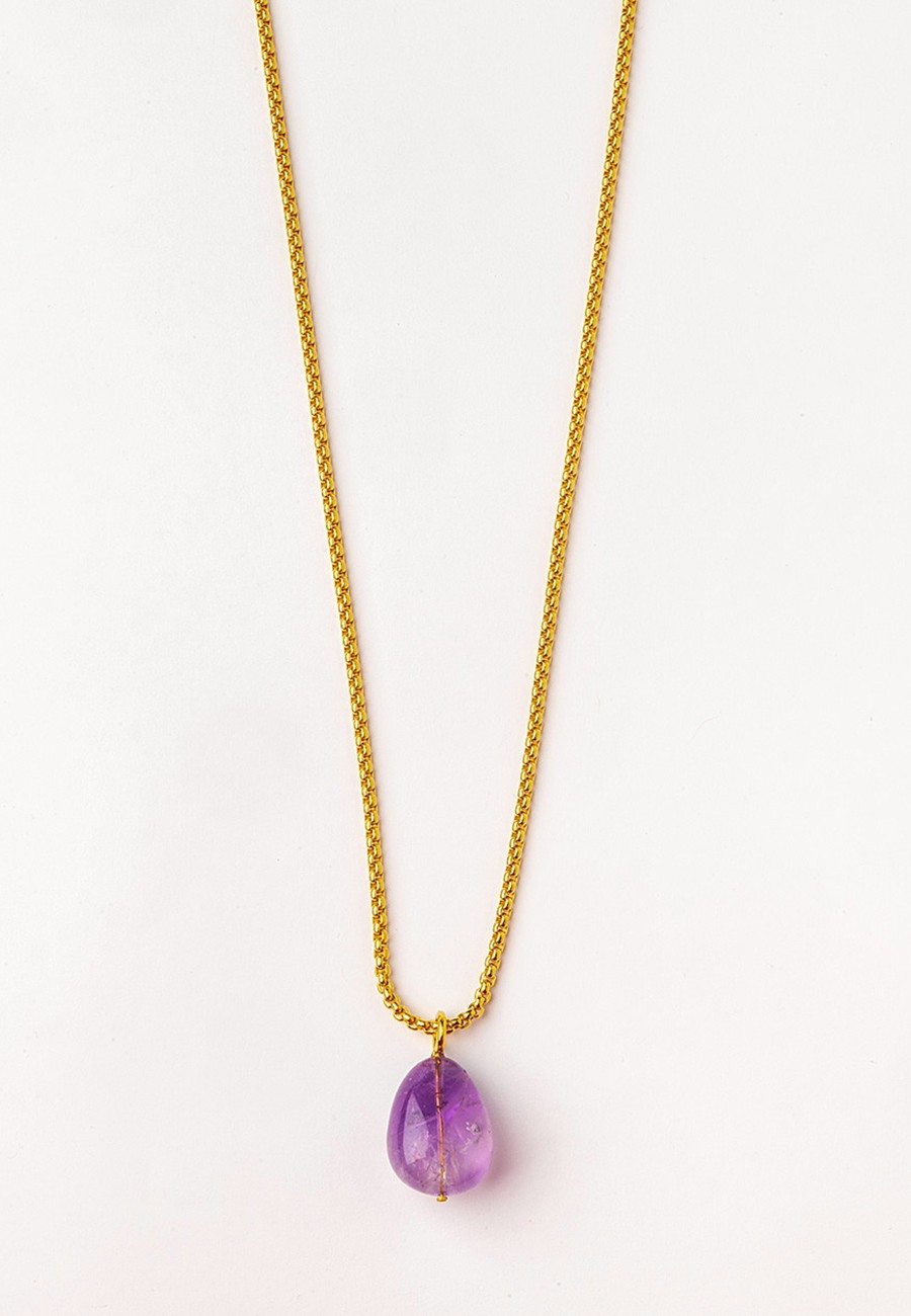 COLGANTE (CADENA) CON AMATISTA
