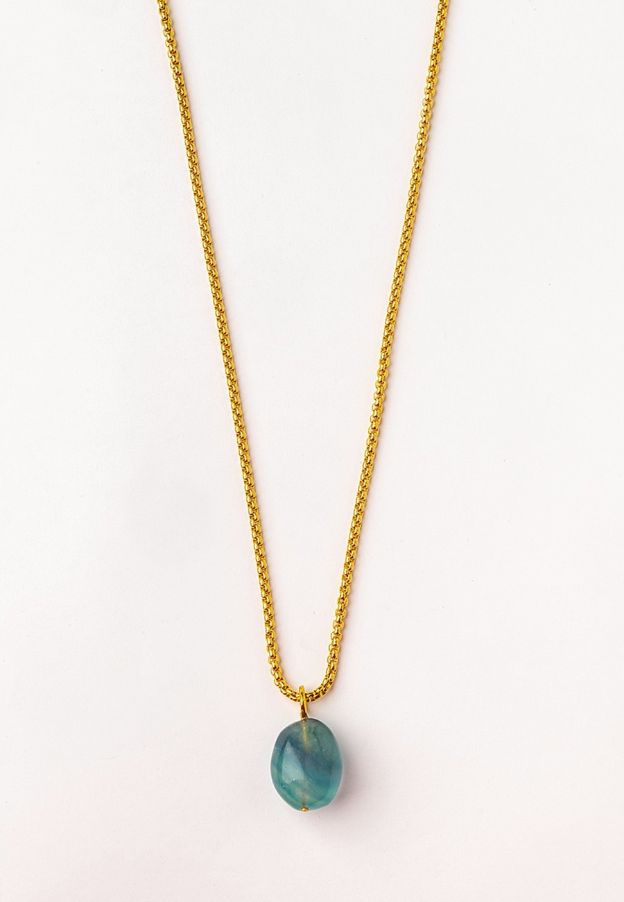 COLGANTE (CADENA) CON FLUORITA