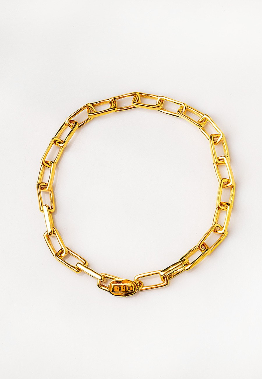 COLLAR CORTO CADENA BAÑO ORO