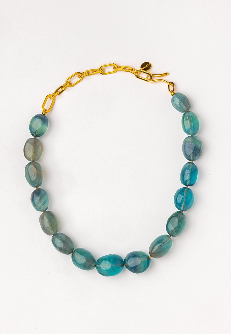 COLLAR CORTO CON FLUORITA