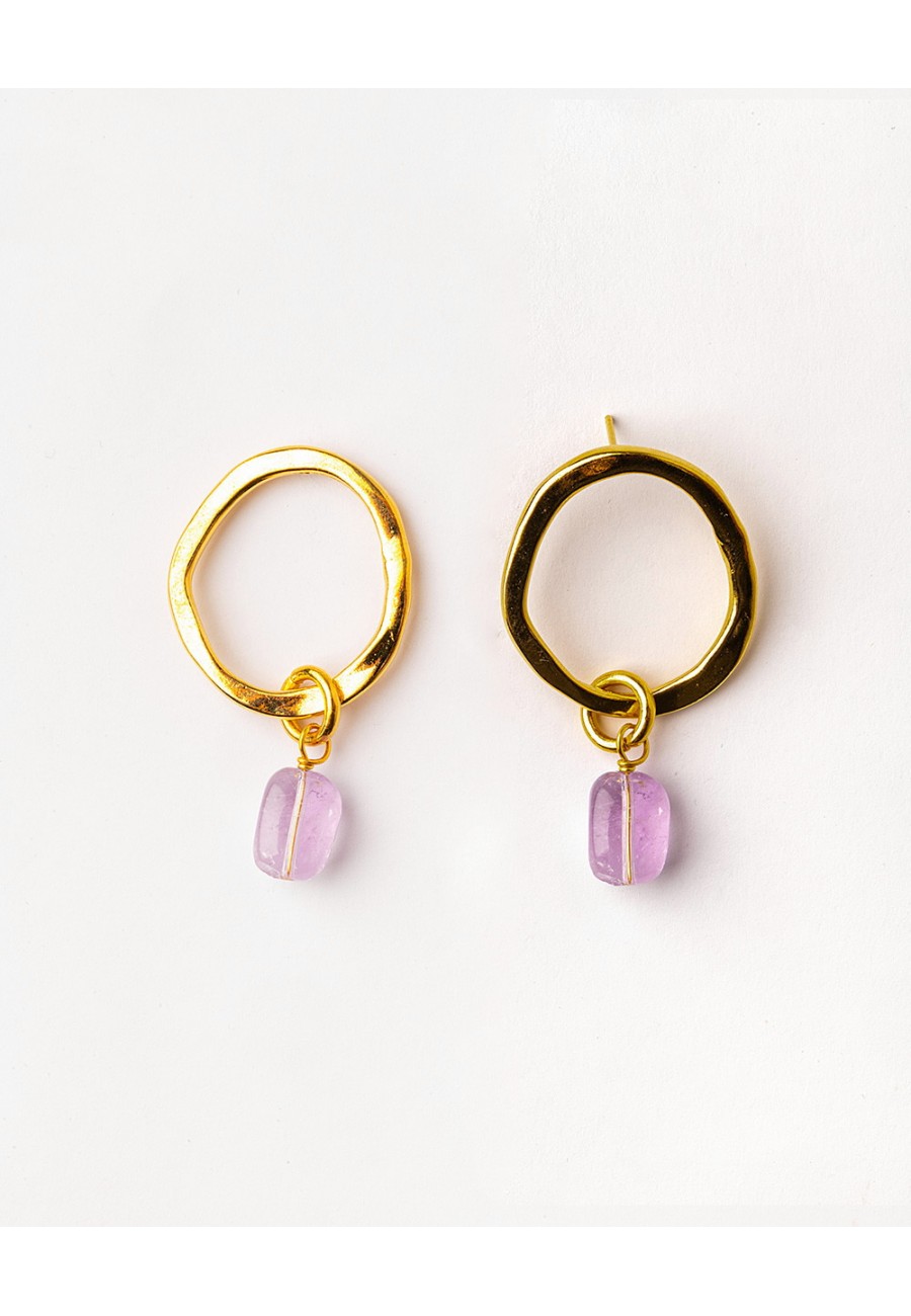 PENDIENTES BAÑO ORO CON...