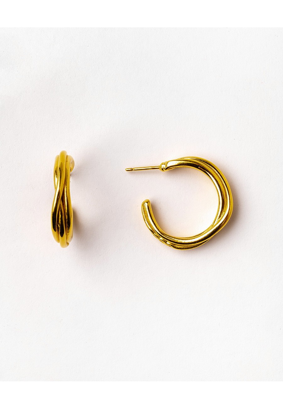 PENDIENTES BAÑO ORO