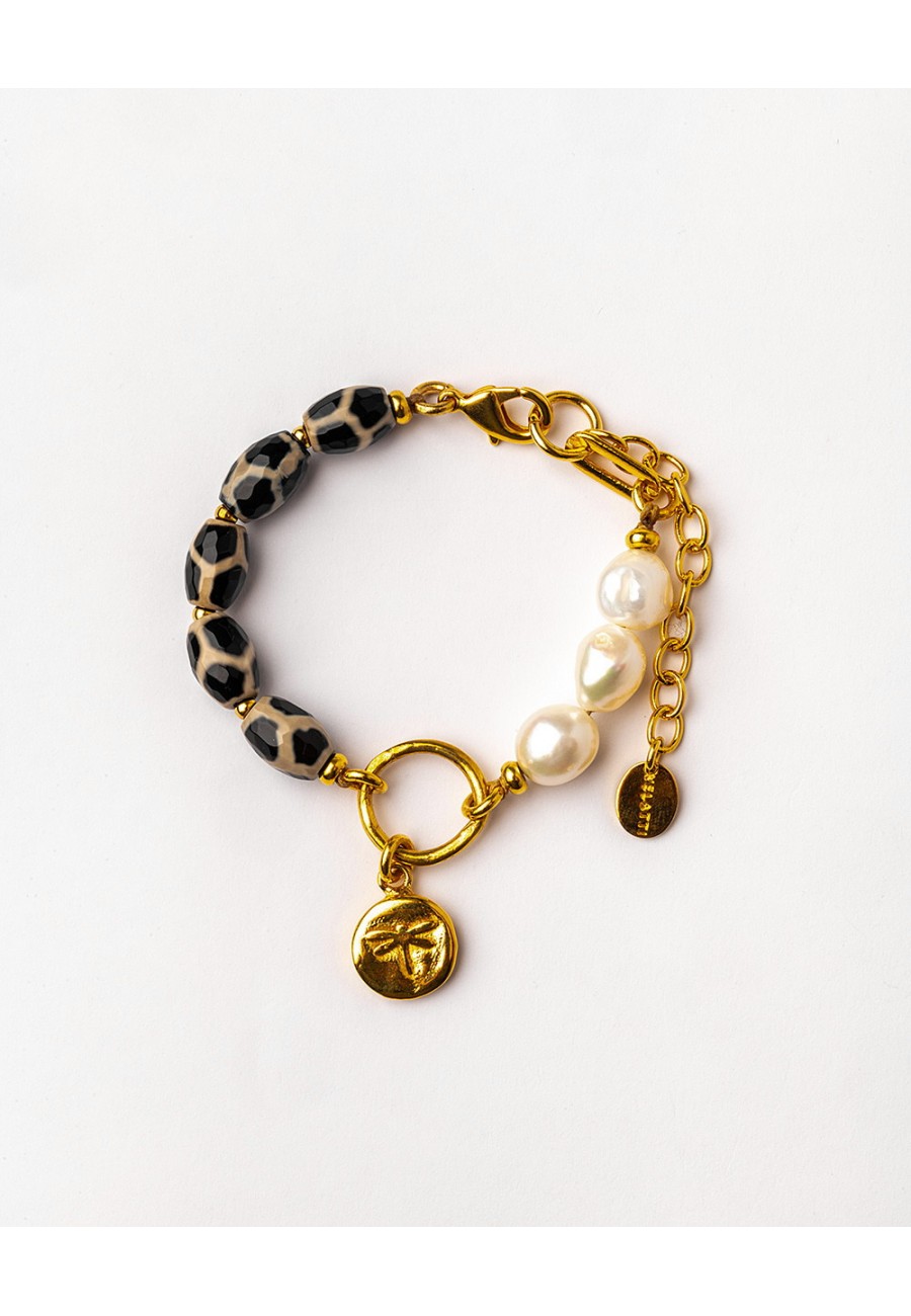 PULSERA CADENA BAÑO ORO CON...