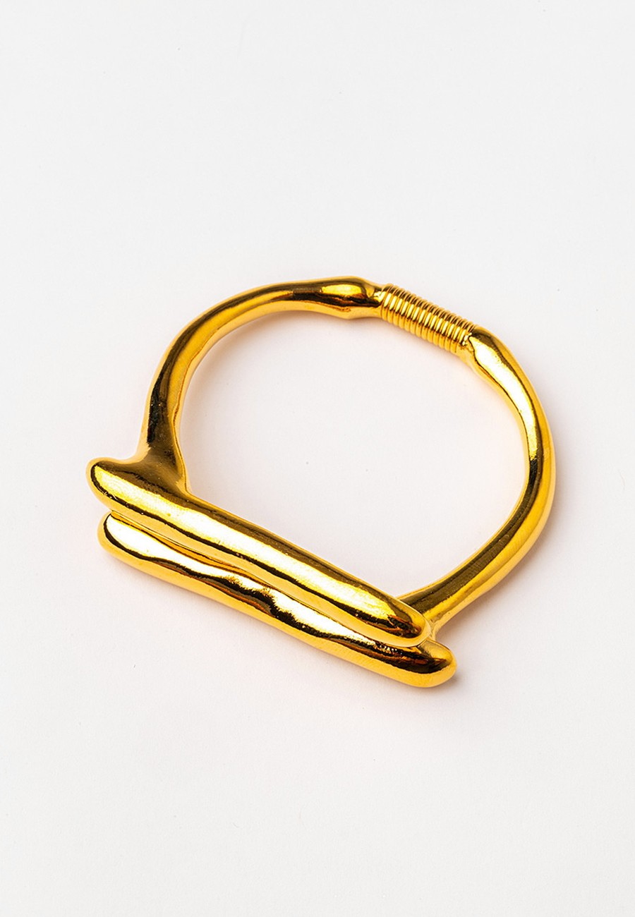 PULSERA MUELLE BAÑO ORO