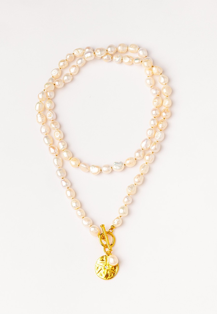 COLLAR LARGO CON PERLAS
