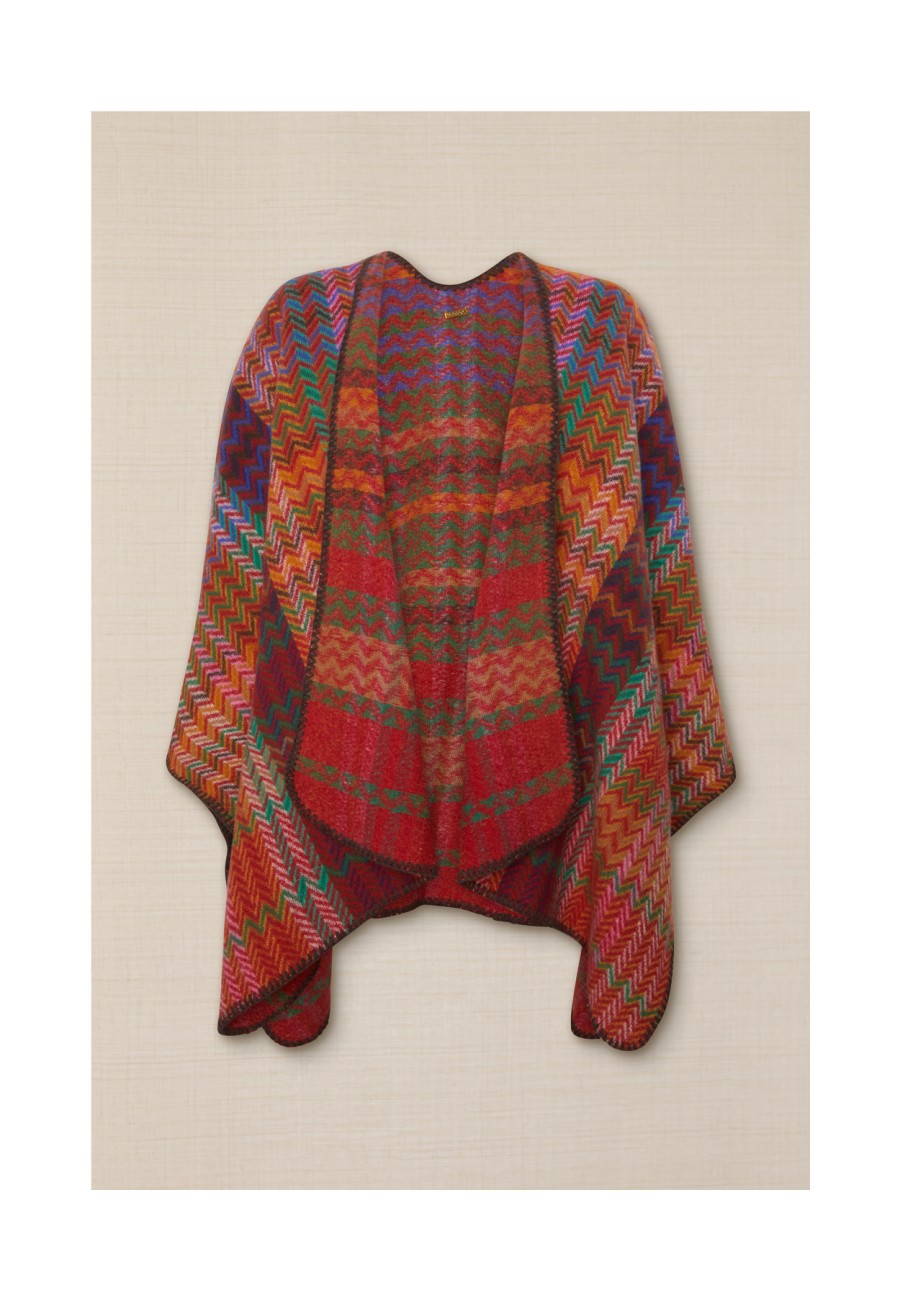 PONCHO REVERSIBLE ZIG ZAG