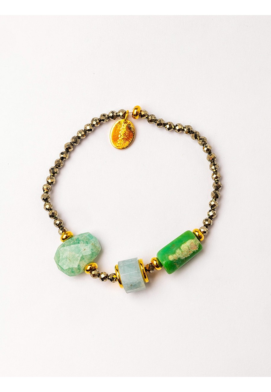 PULSERA ELÁSTICA CON PIRITA...