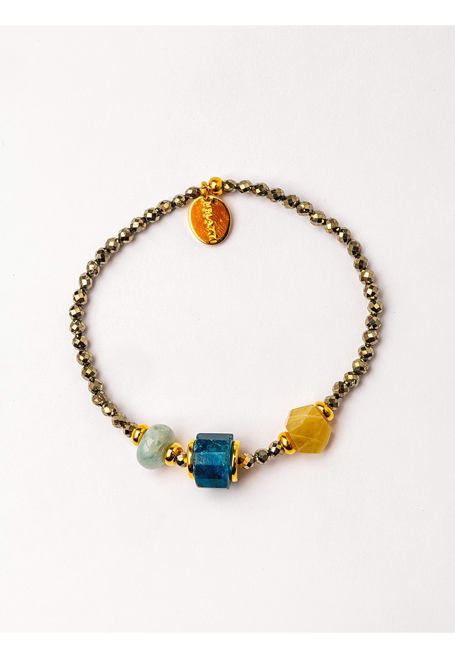 PULSERA ELÁSTICA CON PIRITA...
