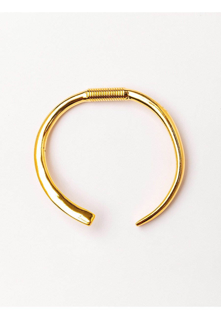 PULSERA MUELLE BAÑO ORO