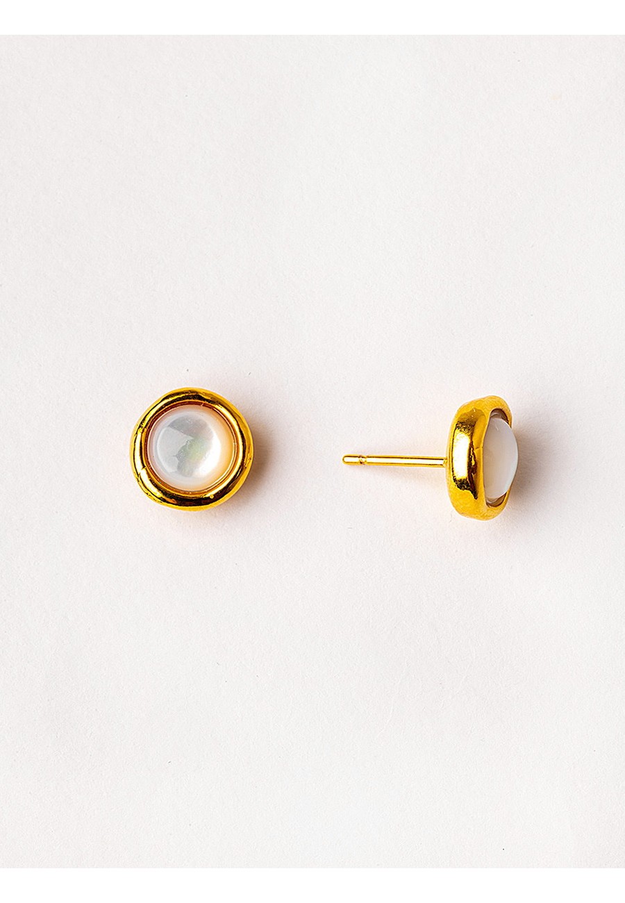 PENDIENTES BAÑO DE ORO CON MOP