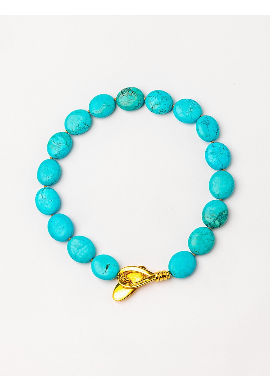 COLLAR CORTO HOWLITA AZUL