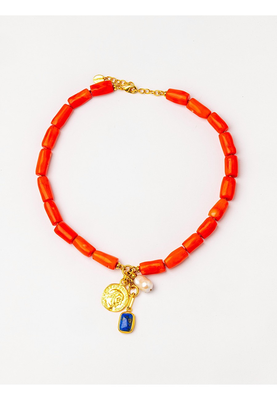 COLLAR CORTO CORAL