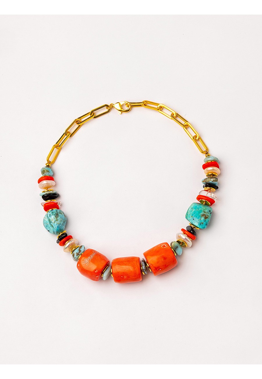 COLLAR CORTO GEMAS