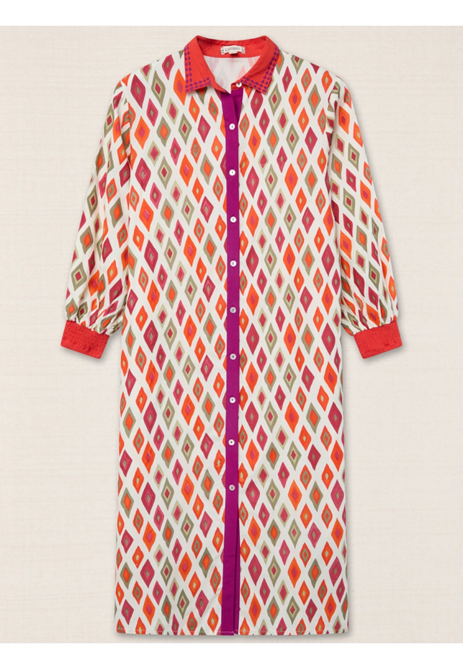 VESTIDO CAMISERO ROMBO