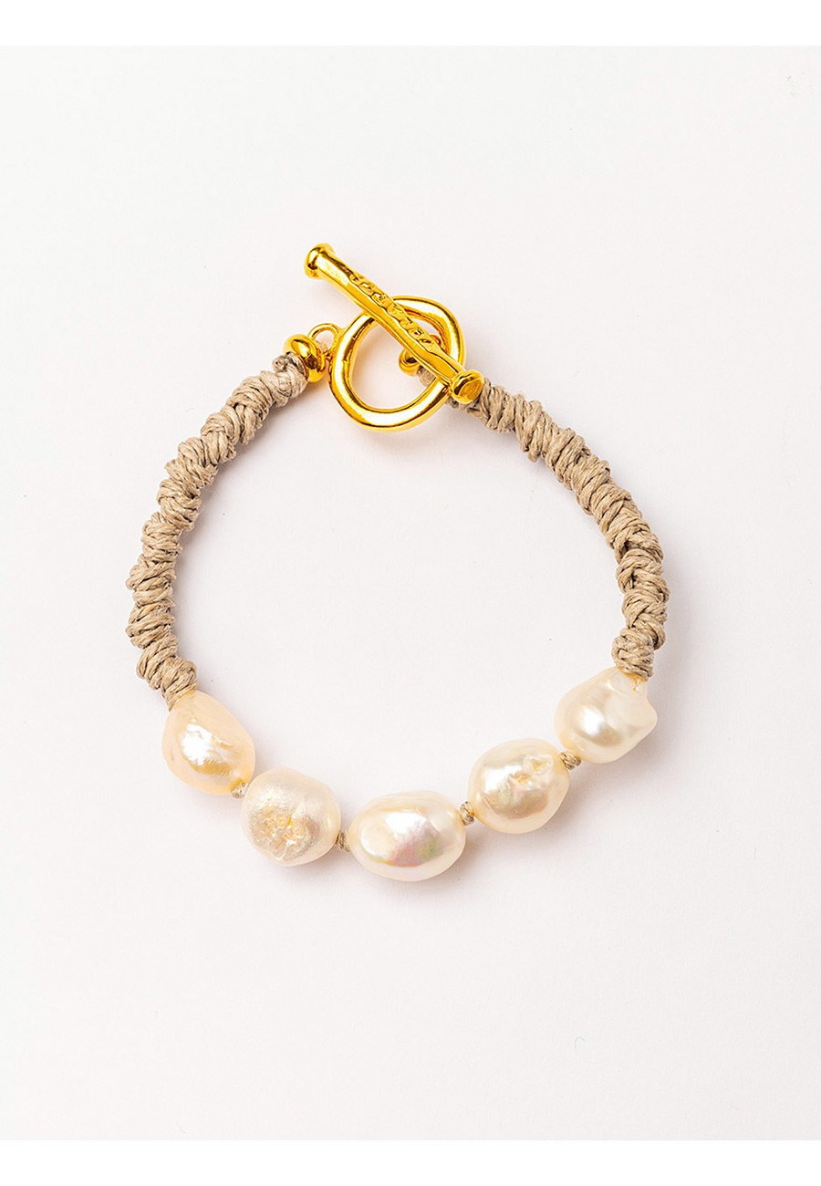 PULSERA LINO ANUDADO A MANO...