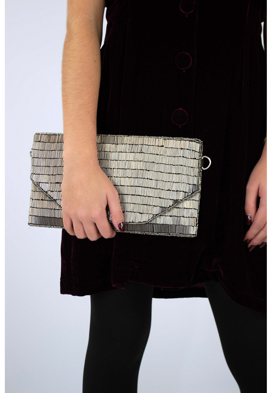 CARTERA PLATEADA