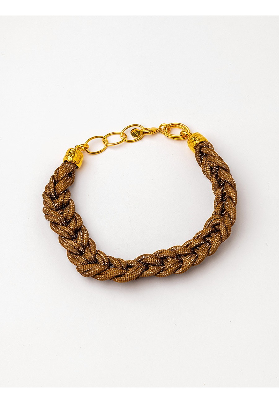 COLLAR CORTO TRENZADO A MANO