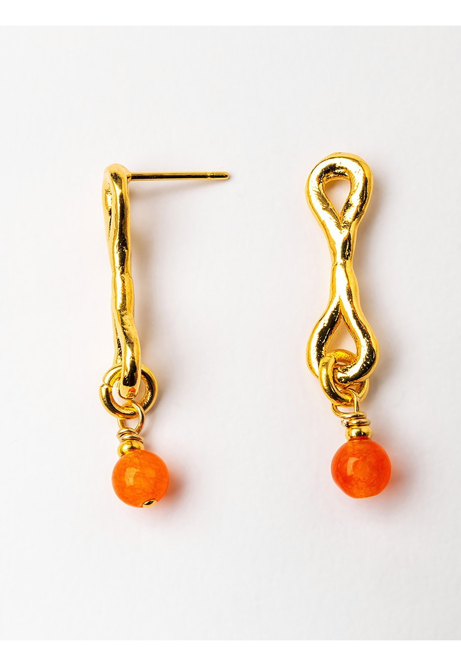 PENDIENTES BAÑO ORO CON...