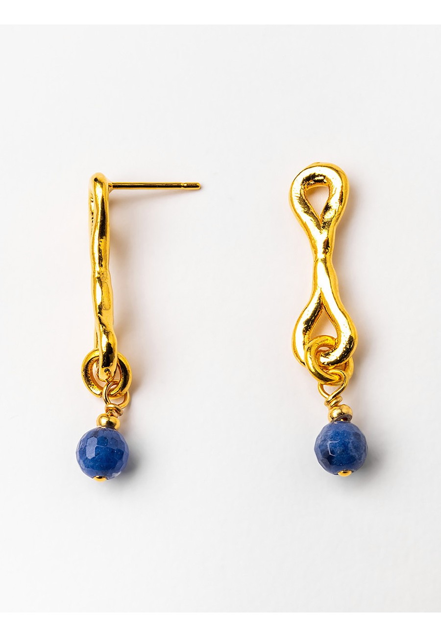 PENDIENTES BAÑO ORO CON...