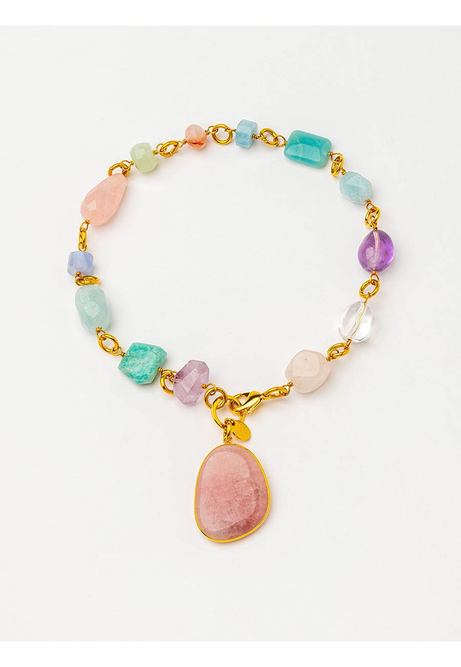 COLLAR CORTO CON GEMAS