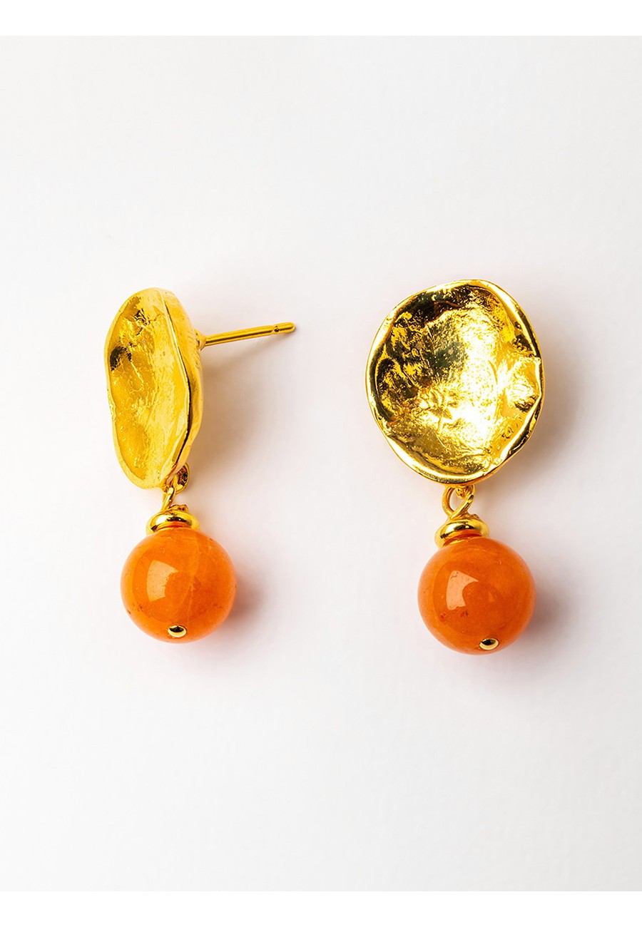 PENDIENTES BAÑO ORO CON...