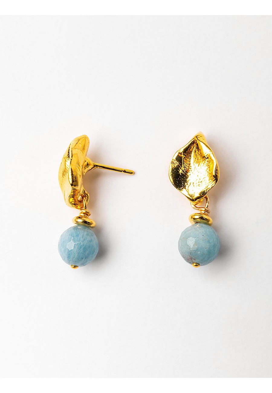 PENDIENTES BAÑO ORO CON...