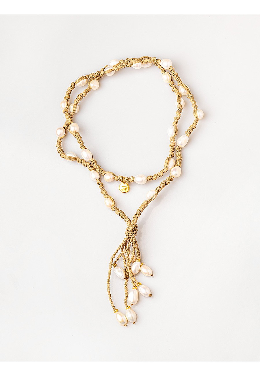 COLLAR LARGO LINO ANUDADO A...