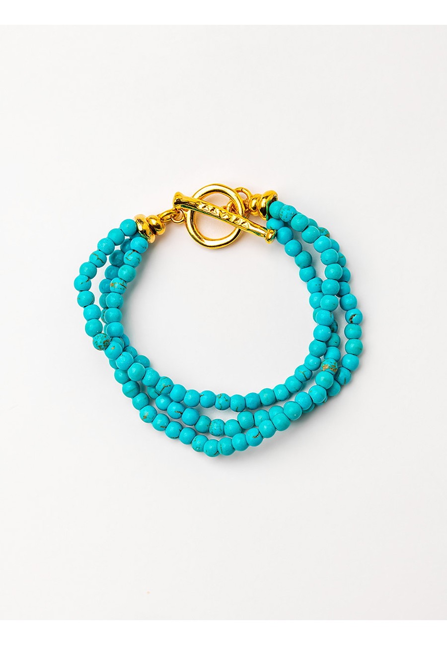 PULSERA CON HOWLITA AZUL